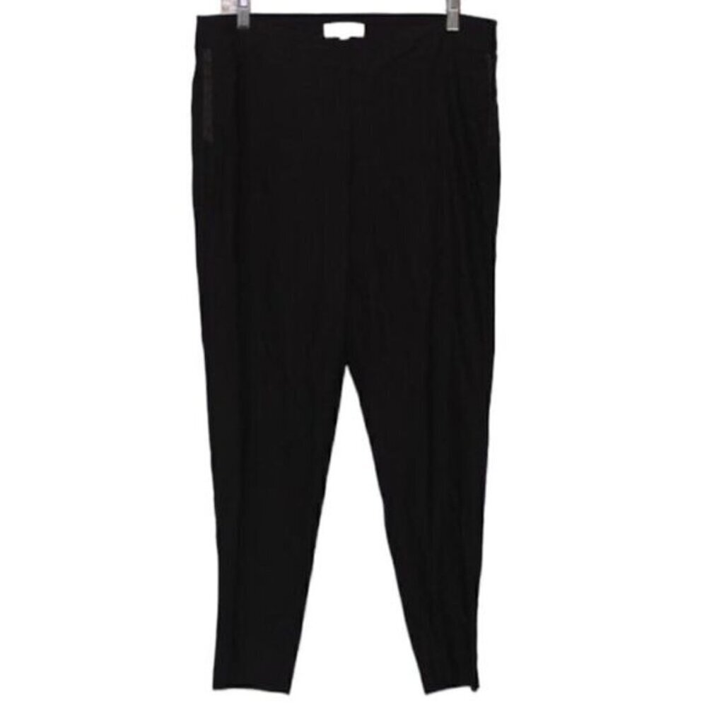 Nanette Lepore Black High Rise Skinny Leg Trousers Pants Women's Size L